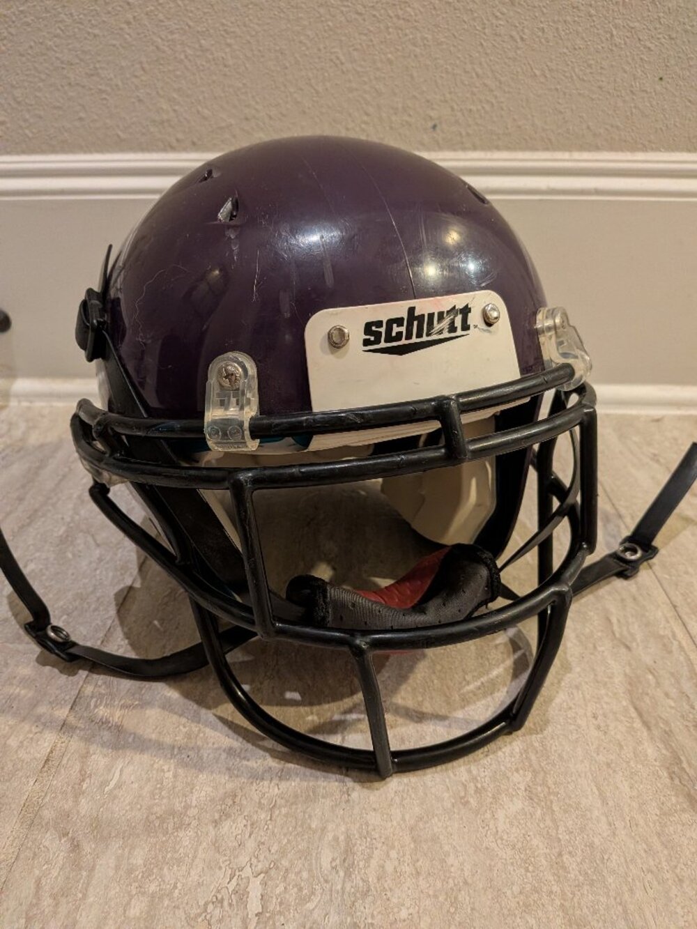 Schutt Recruit Hybrid Football Helmet Youth Purple Size Medium
